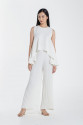 Paige Pleated Pants in White