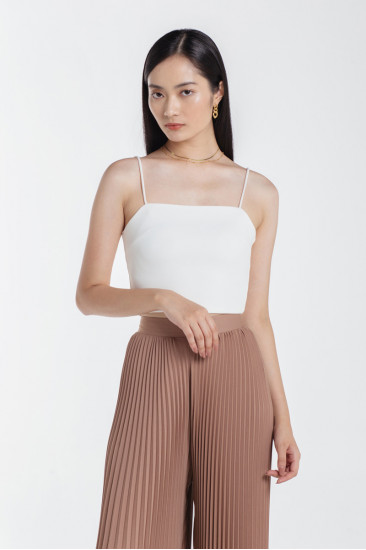 Camille Crop Top in White